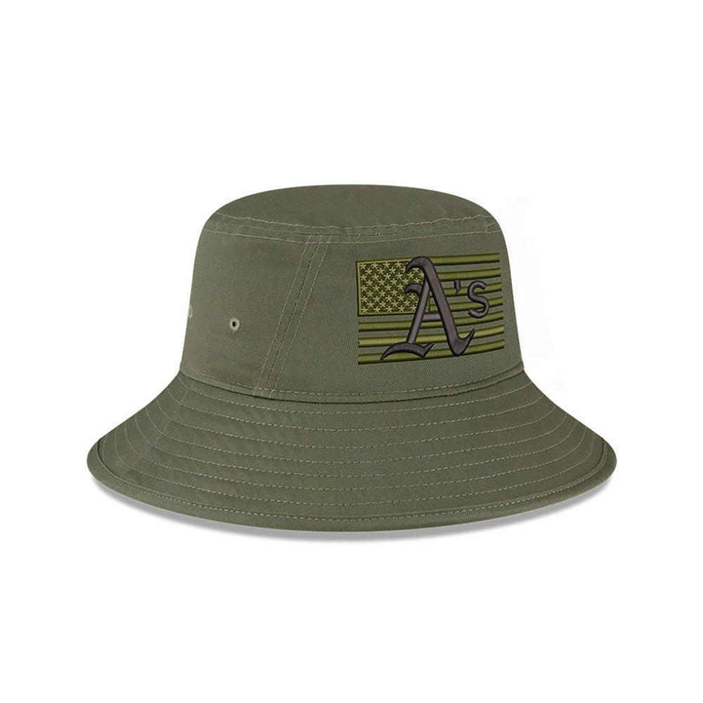 Athletics 2023 Armed Forces Day Bucket Hat - Green | New Era