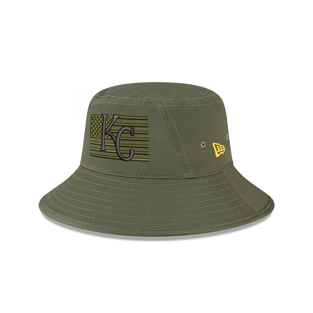Kansas City Royals 2023 Armed Forces Day Bucket Hat - Green | New Era