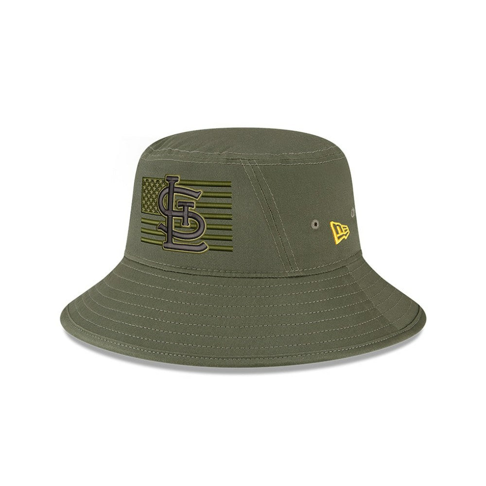 St. Louis Cardinals 2023 Armed Forces Day Bucket Hat - Green | New Era