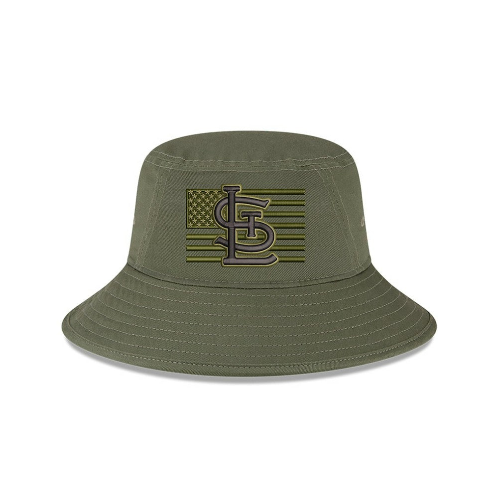 St. Louis Cardinals 2023 Armed Forces Day Bucket Hat - Green | New Era