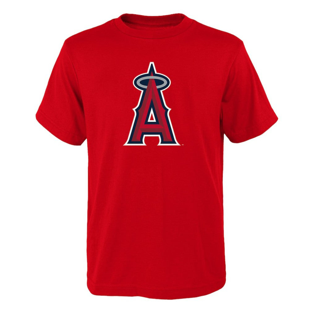 Los Angeles Angels Youth Logo Primary Team T-Shirt - Red