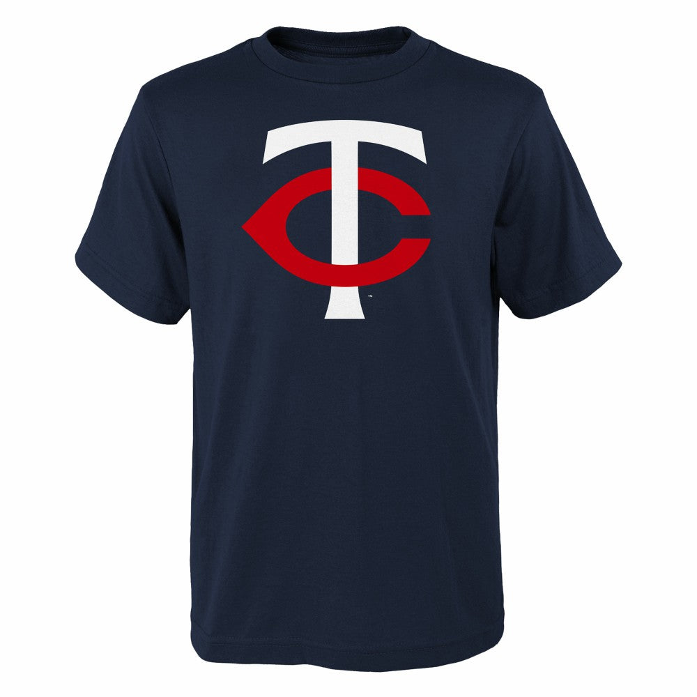 Minnesota Twins Youth Logo Primary Team T-Shirt - Navy
