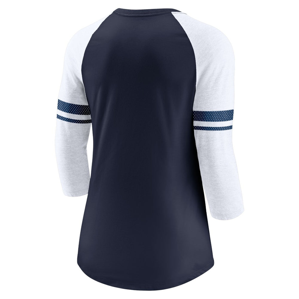 Tennessee Titans Women's Fashion 3/4-Sleeve Lightweight Raglan Fashion T-Shirt - Navy | Nike for sale