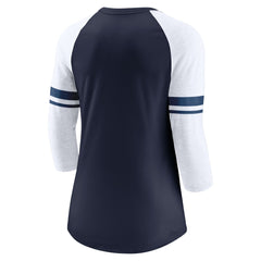 Tennessee Titans Women's Fashion 3/4-Sleeve Lightweight Raglan Fashion T-Shirt - Navy | Nike for sale
