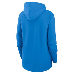 Los Angeles Chargers Women's Asymmetrical Raglan Full-Zip Hoodie - Powder Blue | Nike online