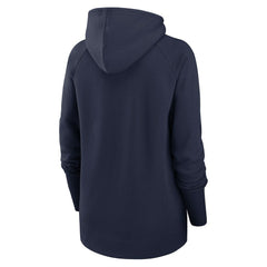 New England Patriots Women's Asymmetrical Raglan Full-Zip Hoodie - Navy | Nike cheap