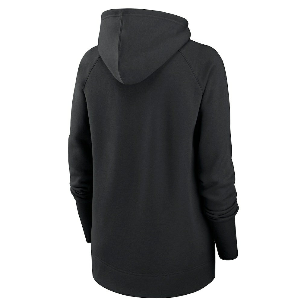 New Orleans Saints Women's Asymmetrical Raglan Full-Zip Hoodie - Black | Nike cheap