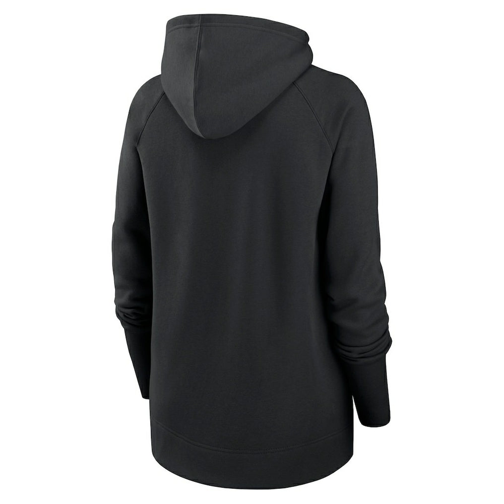 New Orleans Saints Women's Asymmetrical Raglan Full-Zip Hoodie - Black | Nike cheap