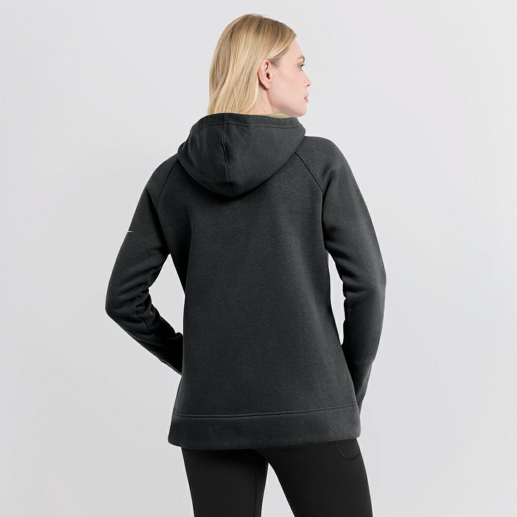 New Orleans Saints Women's Asymmetrical Raglan Full-Zip Hoodie - Black | Nike cheap
