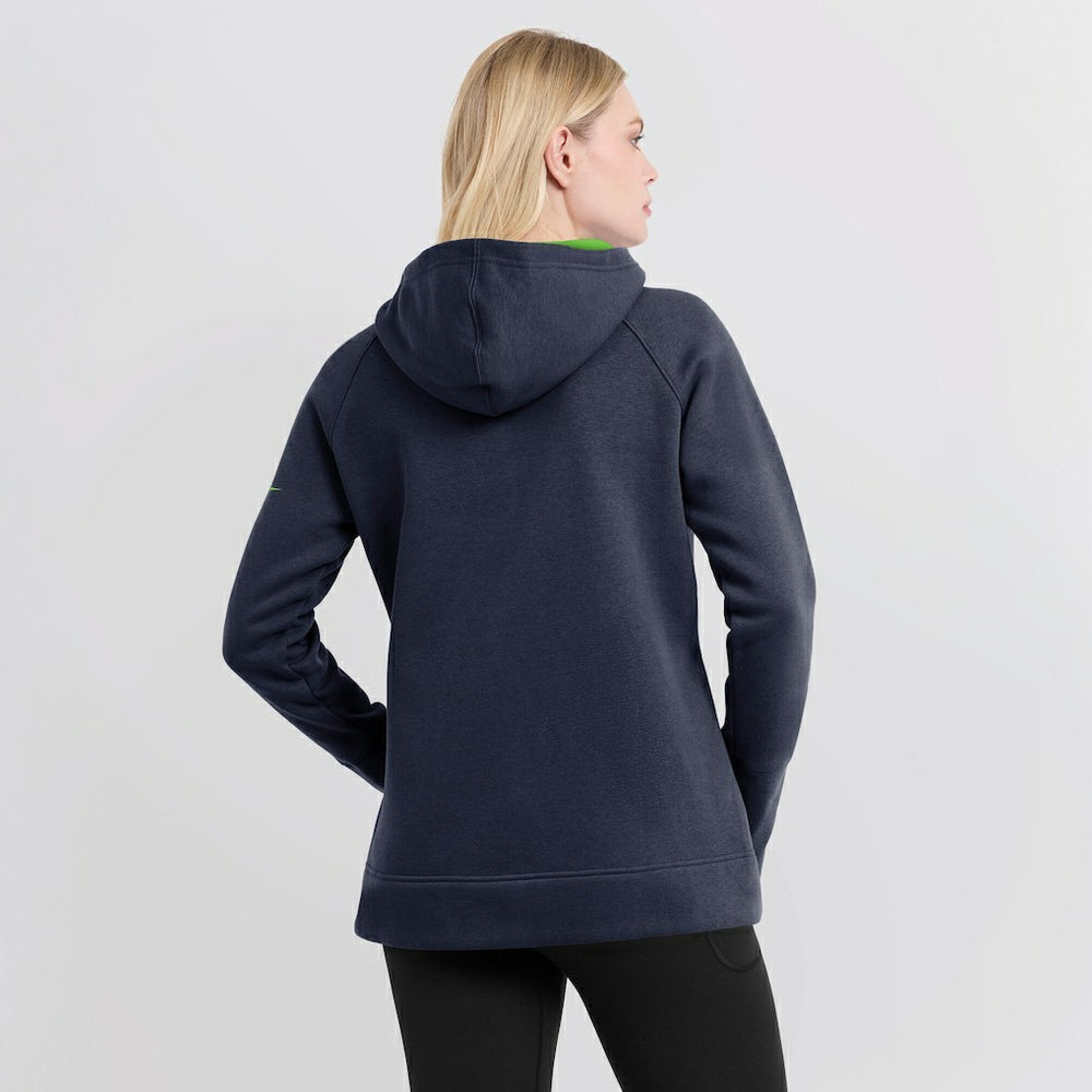 Seattle Seahawks Women's Asymmetrical Raglan Full-Zip Hoodie - College Navy | Nike cheap