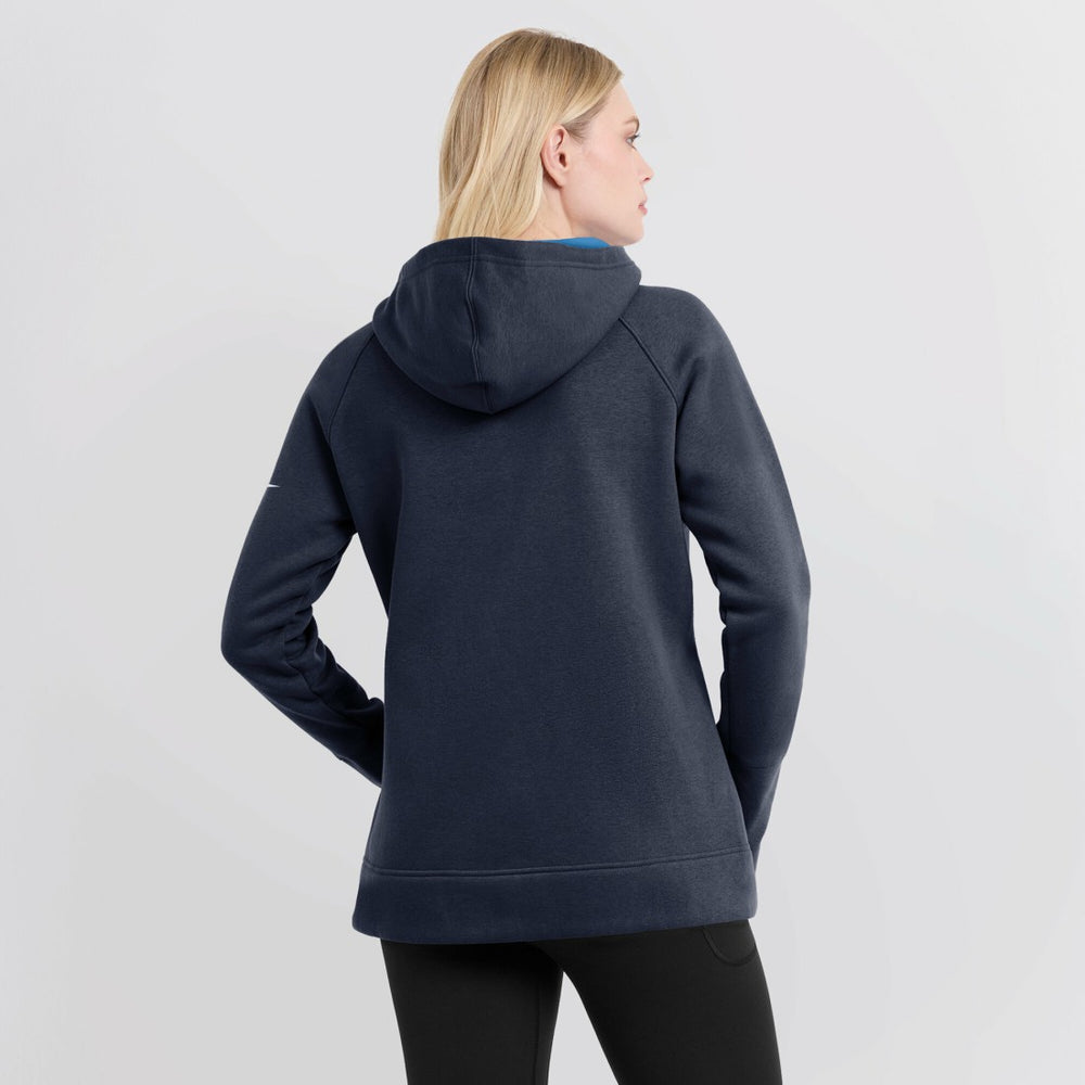 Tennessee Titans Women's Asymmetrical Raglan Full-Zip Hoodie - Navy | Nike outlet