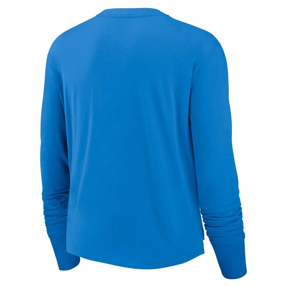 Los Angeles Chargers Women's Modest Crop Performance Long Sleeve T-Shirt - Powder Blue | Nike discount