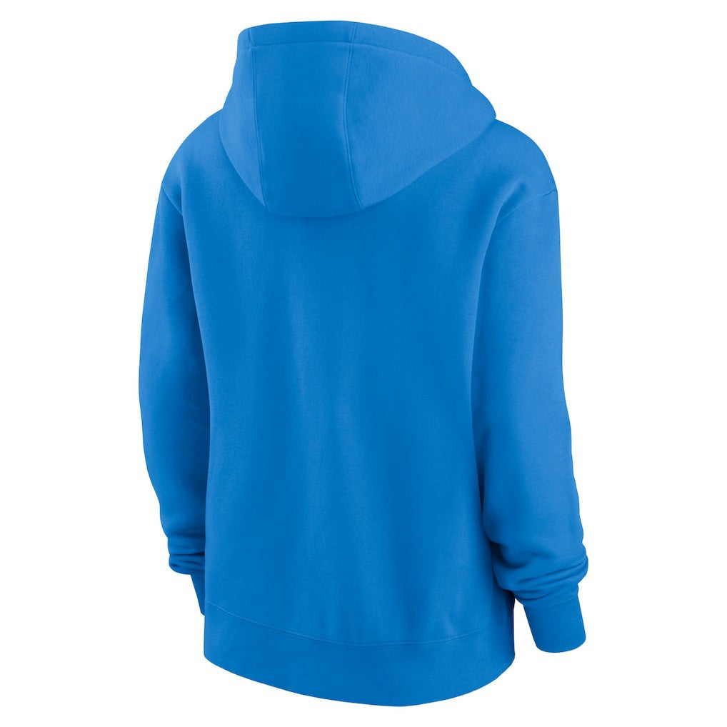 Los Angeles Chargers Women's Wordmark Club Fleece Pullover Hoodie - Powder Blue | Nike on sale