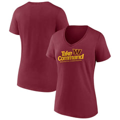 Women's Burgundy Washington Commanders Back Home Again V-Neck T-Shirt discount