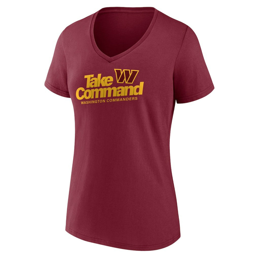 Women's Burgundy Washington Commanders Back Home Again V-Neck T-Shirt discount
