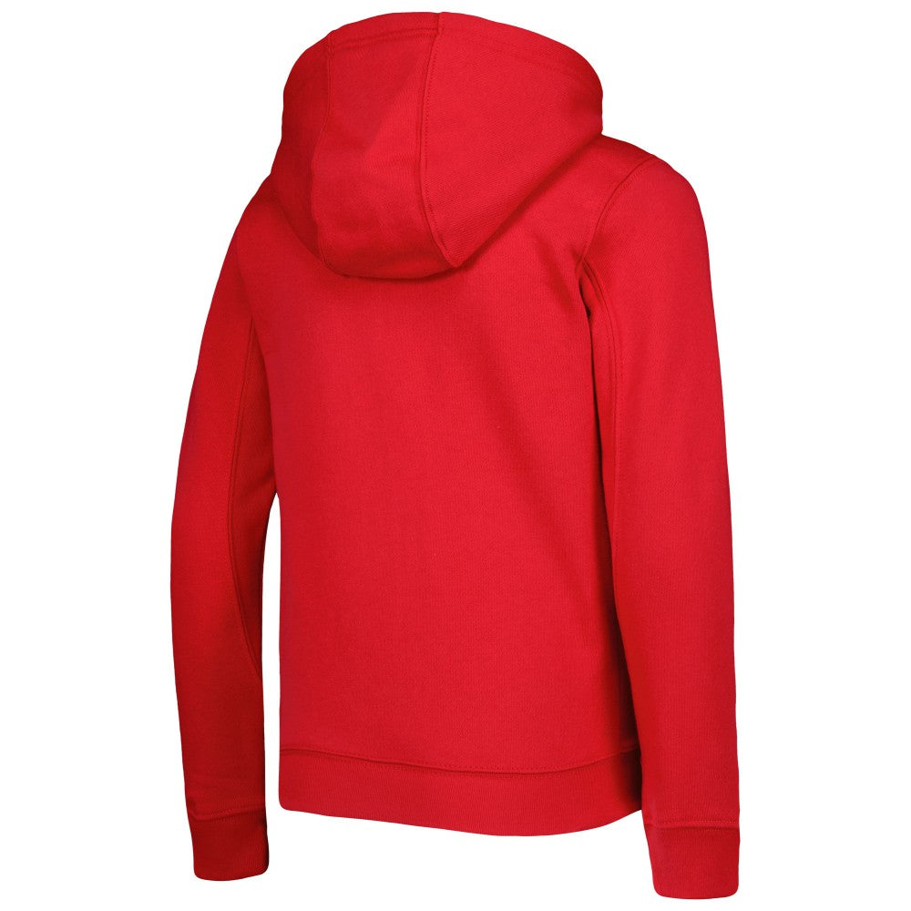 Los Angeles Angels Youth Wordmark Full-Zip Fleece Hoodie - Red
