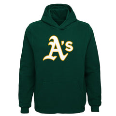 Athletics Youth Team Primary Logo Pullover Hoodie - Green