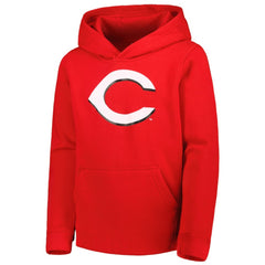 Cincinnati Reds Youth Team Primary Logo Pullover Hoodie - Red