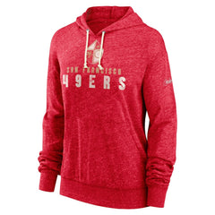 San Francisco 49ers Women's Rewind Gym Vintage Lightweight Pullover Hoodie - Scarlet | Nike discount