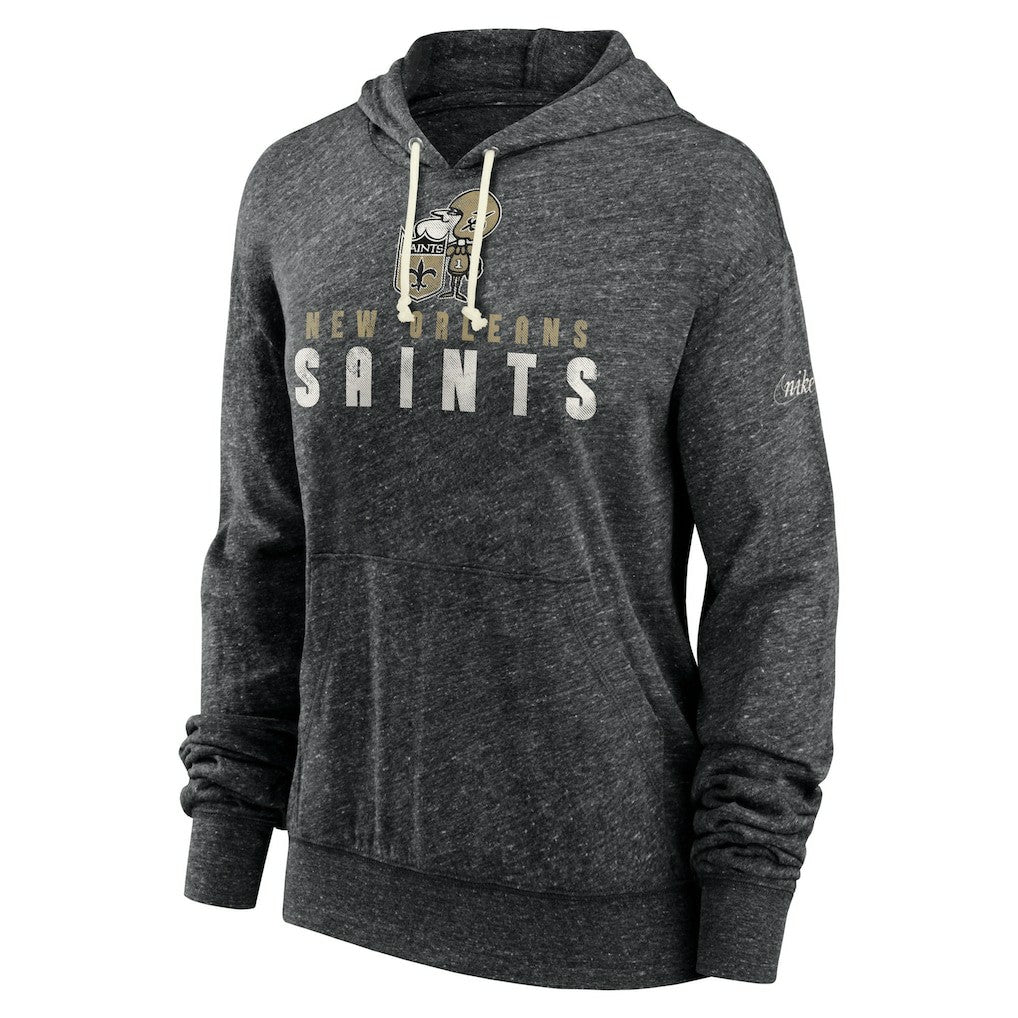 New Orleans Saints Women's Rewind Gym Vintage Lightweight Pullover Hoodie - Black | Nike online