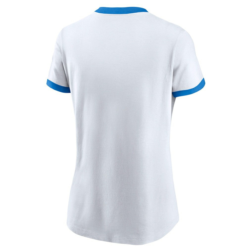Los Angeles Chargers Women's Rewind Ringer Tri-Blend T-Shirt - White | Nike sale
