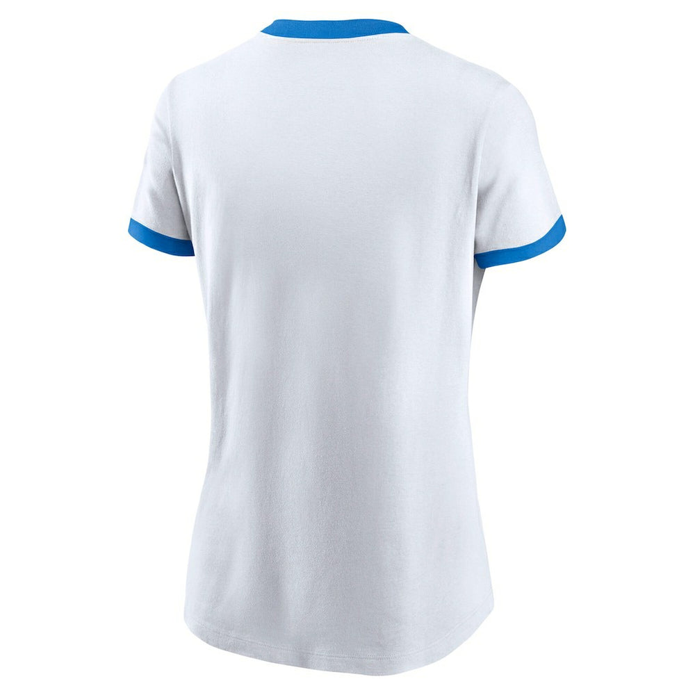 Los Angeles Chargers Women's Rewind Ringer Tri-Blend T-Shirt - White | Nike sale