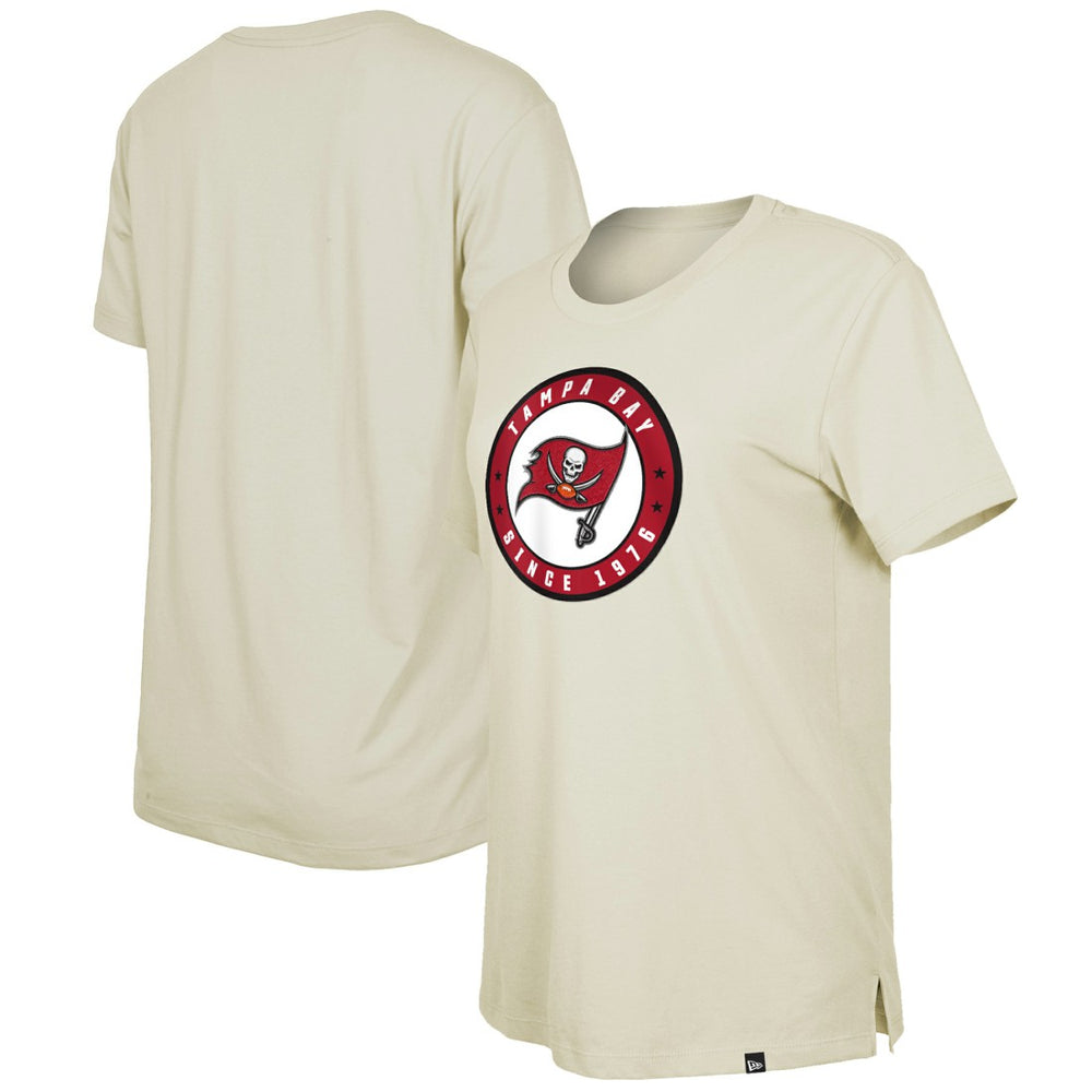 Tampa Bay Buccaneers New Era Women's 2023 NFL Draft T-Shirt - Cream outlet