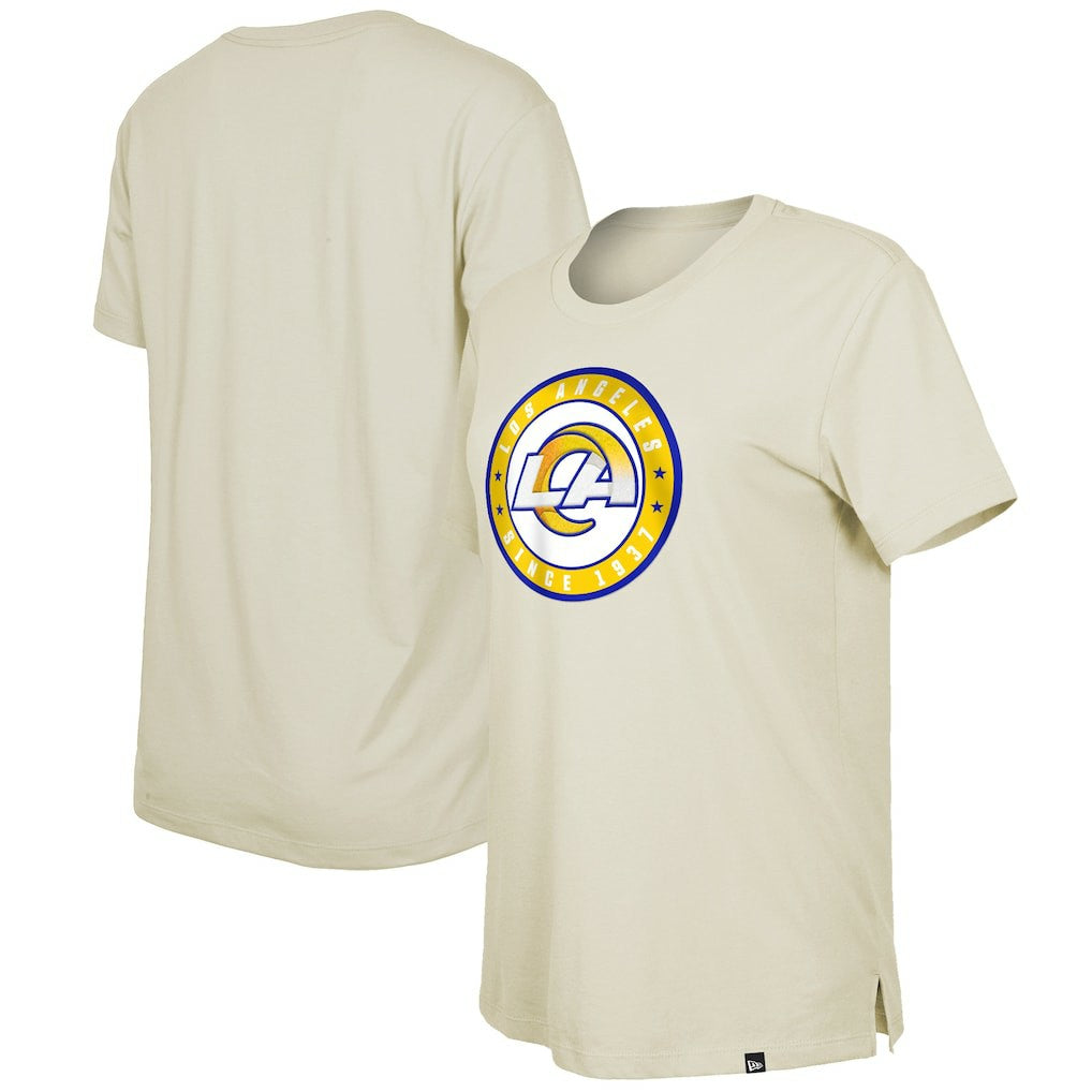 Los Angeles Rams New Era Women's 2023 NFL Draft T-Shirt - Cream for sale