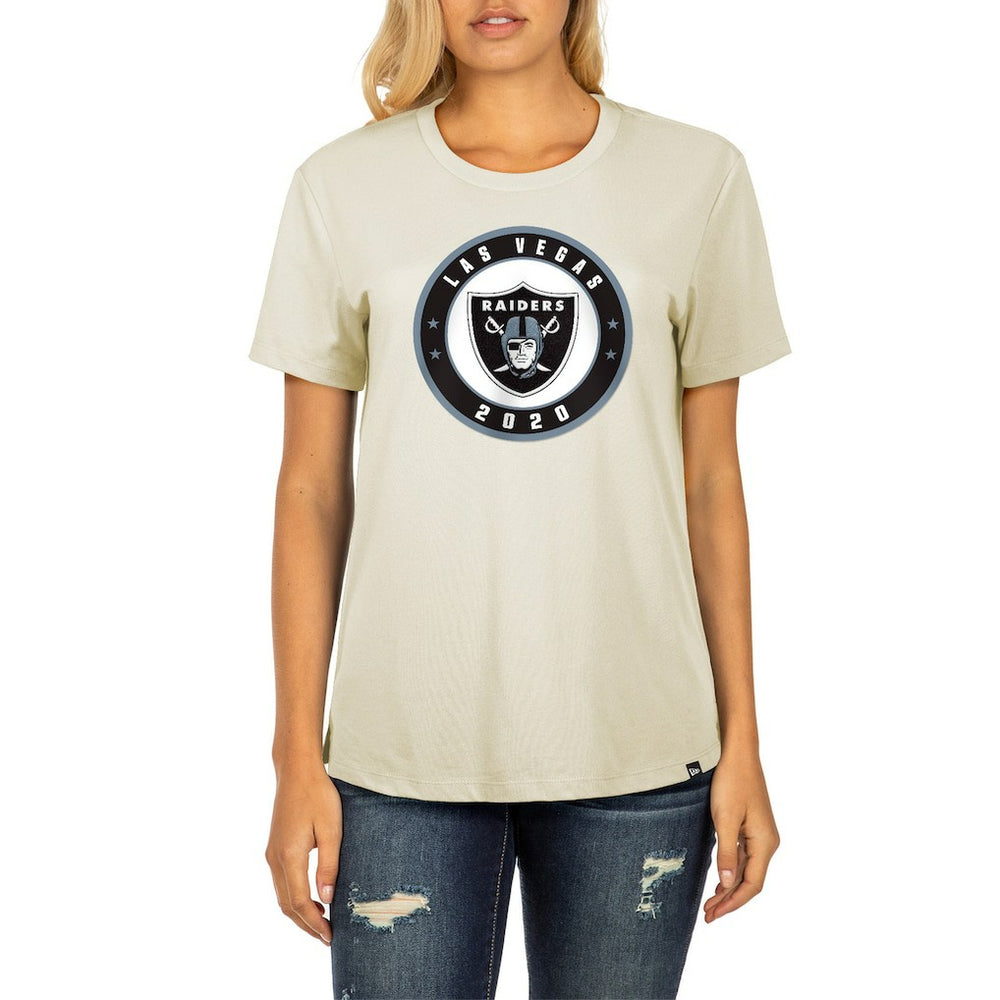 Las Vegas Raiders New Era Women's 2023 NFL Draft T-Shirt - Cream online