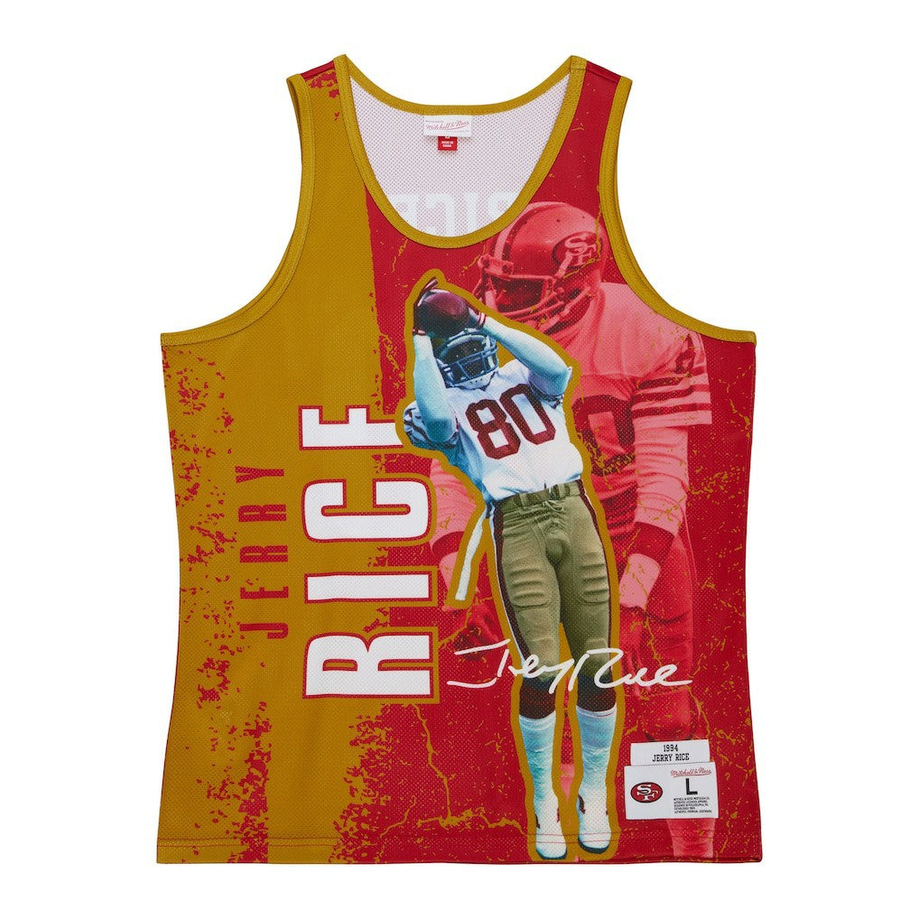 Jerry Rice San Francisco 49ers 1994 Player Burst Tank Top - Scarlet on sale