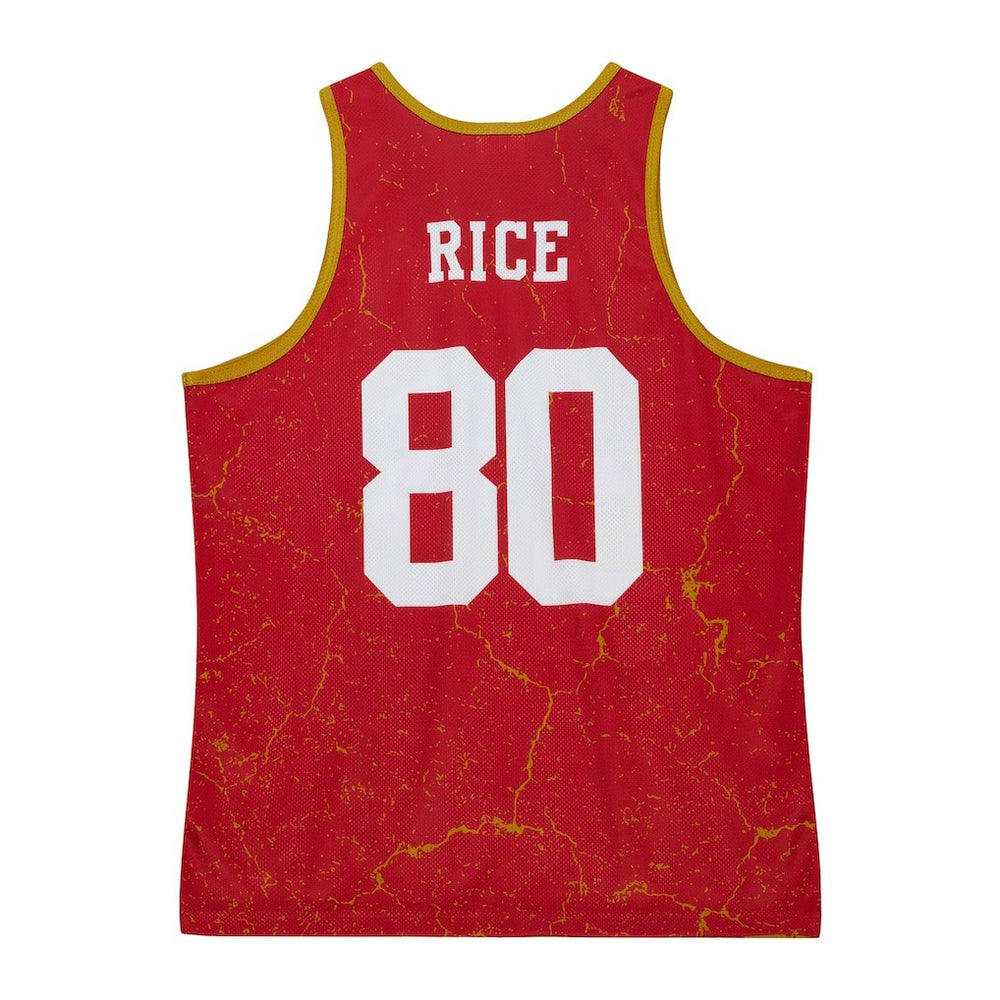 Jerry Rice San Francisco 49ers 1994 Player Burst Tank Top - Scarlet on sale