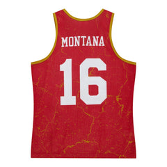 Joe Montana San Francisco 49ers 1989 Player Burst Tank Top - Scarlet online