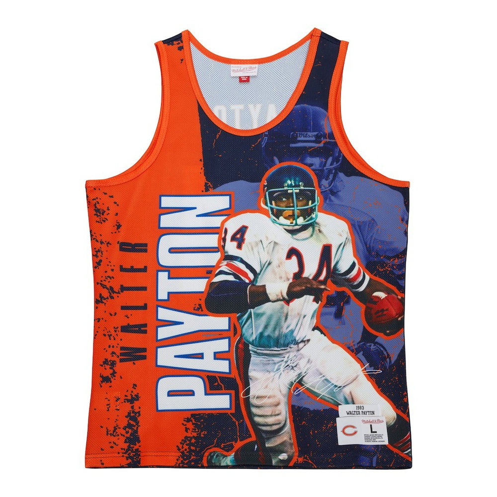 Walter Payton Chicago Bears 1983 Player Burst Tank Top - Navy outlet