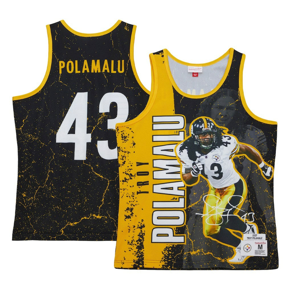 Troy Polamalu Pittsburgh Steelers 2007 Player Burst Tank Top - Black discount