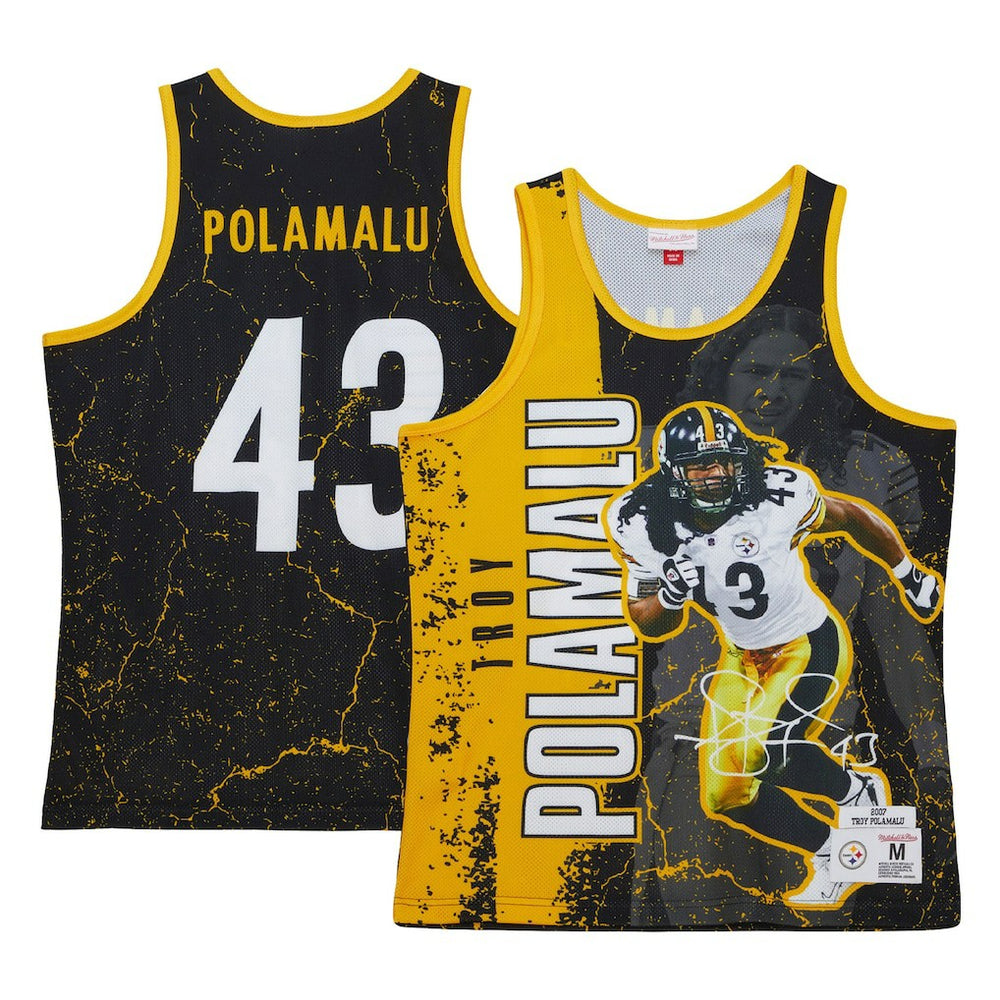 Troy Polamalu Pittsburgh Steelers 2007 Player Burst Tank Top - Black discount