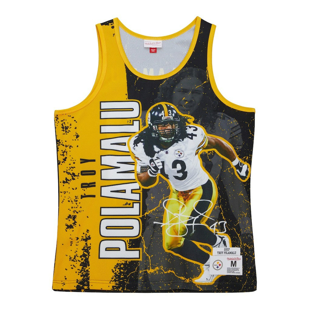 Troy Polamalu Pittsburgh Steelers 2007 Player Burst Tank Top - Black discount