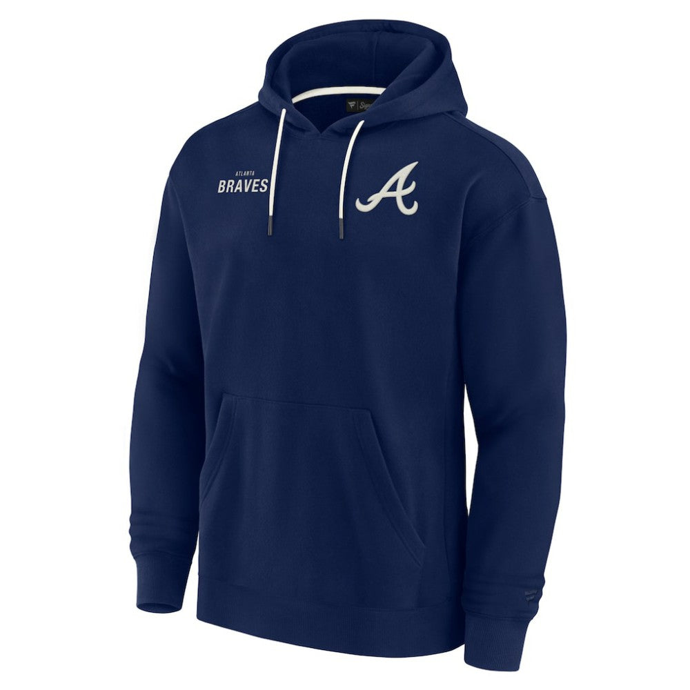 Atlanta Braves Unisex Elements Super Soft Fleece Pullover Hoodie - Navy