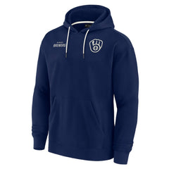 Milwaukee Brewers Unisex Elements Super Soft Fleece Pullover Hoodie - Navy
