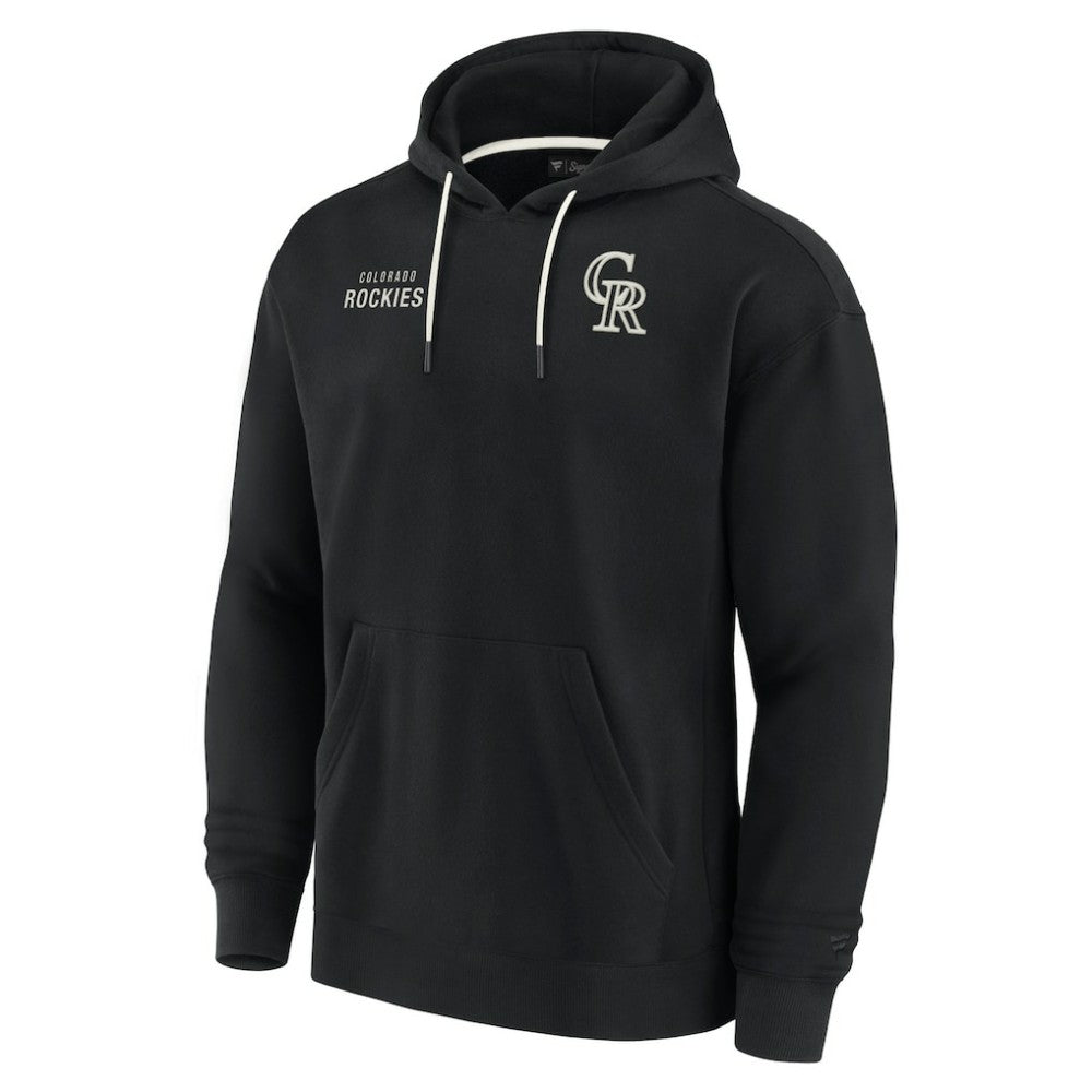 Colorado Rockies Unisex Elements Super Soft Fleece Pullover Hoodie - Black