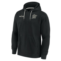 Miami Marlins Unisex Elements Super Soft Fleece Pullover Hoodie - Black