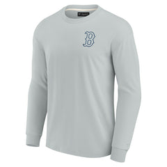 Boston Red Sox Unisex Elements Super Soft Long Sleeve T-Shirt - Gray