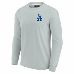 Los Angeles Dodgers Unisex Elements Super Soft Long Sleeve T-Shirt - Gray