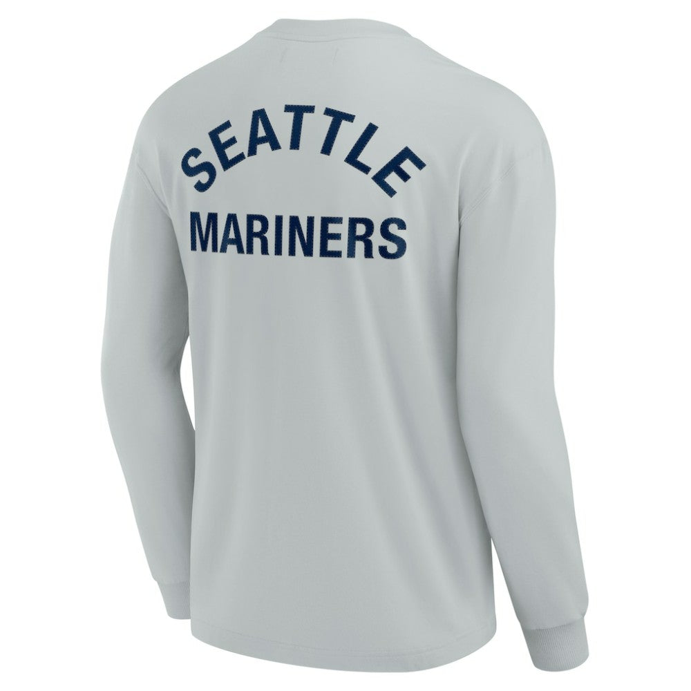 Seattle Mariners Unisex Elements Super Soft Long Sleeve T-Shirt - Gray