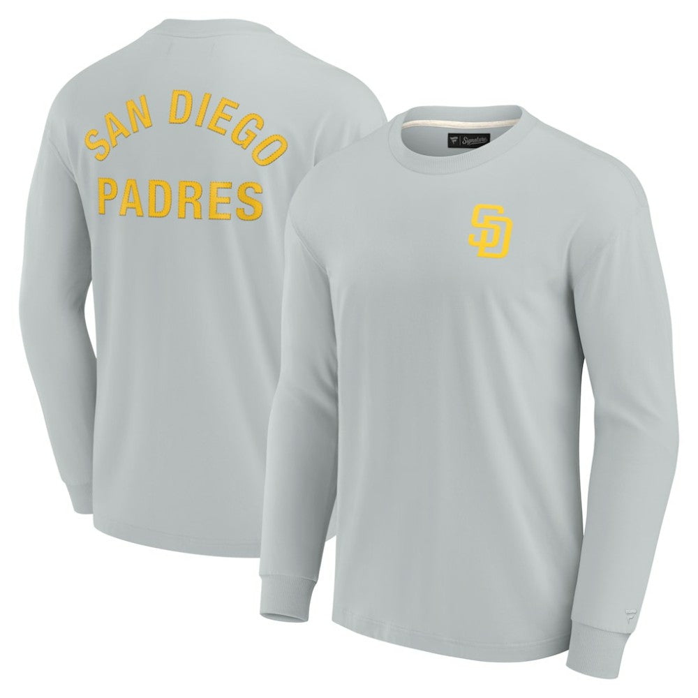 San Diego Padres Unisex Elements Super Soft Long Sleeve T-Shirt - Gray