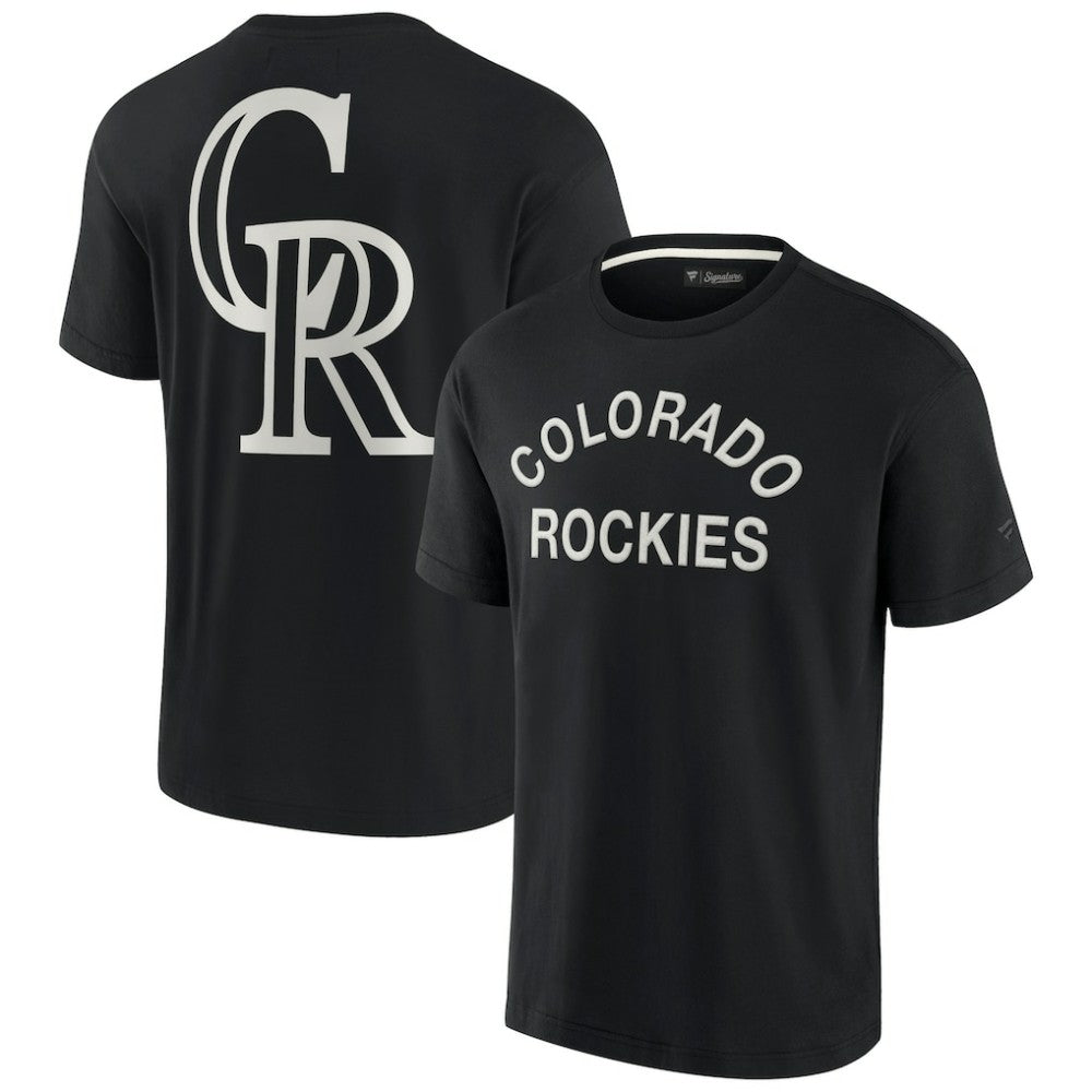 Colorado Rockies Unisex Elements Super Soft Short Sleeve T-Shirt - Black