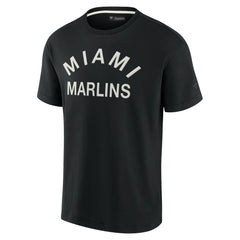 Miami Marlins Unisex Elements Super Soft Short Sleeve T-Shirt - Black