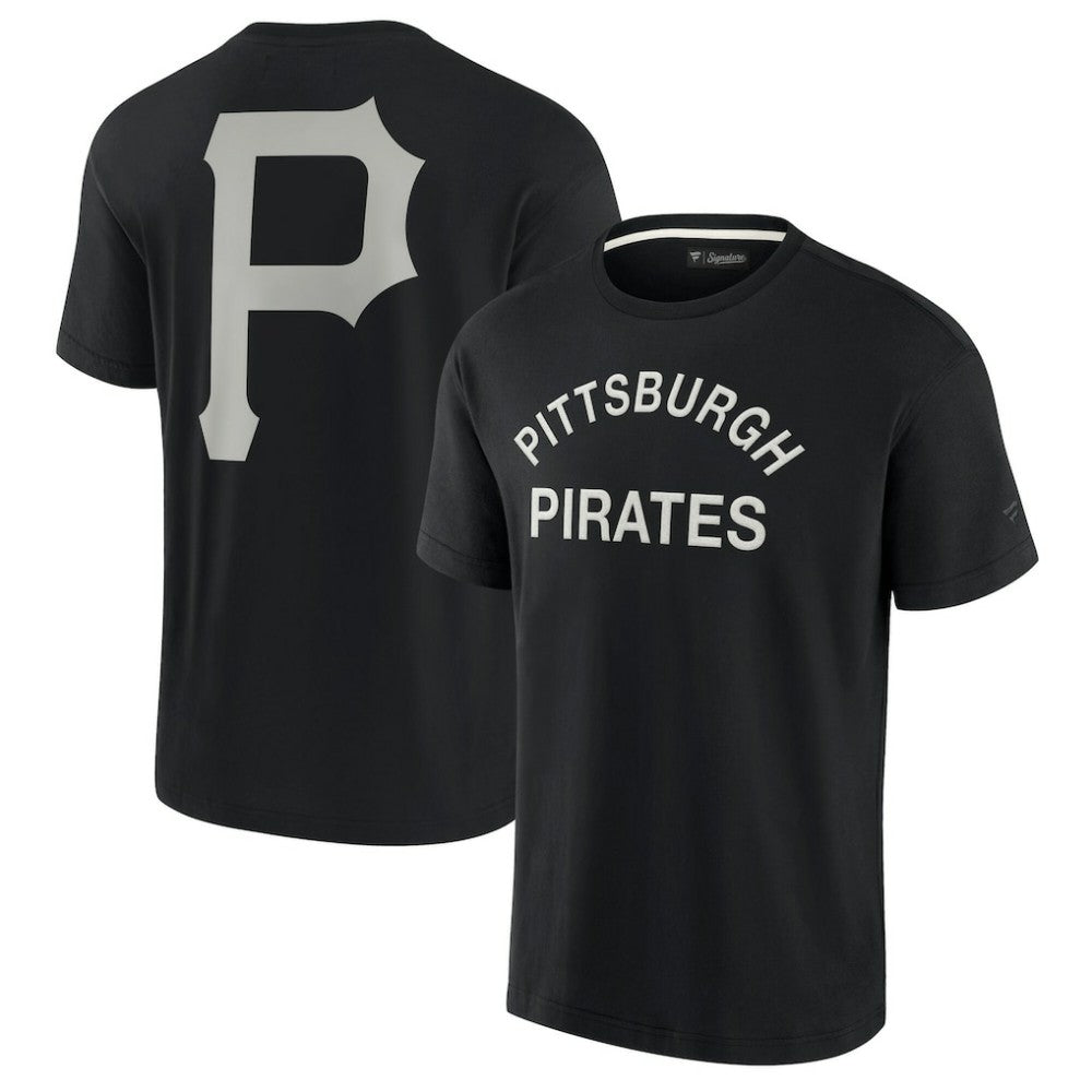 Pittsburgh Pirates Unisex Elements Super Soft Short Sleeve T-Shirt - Black