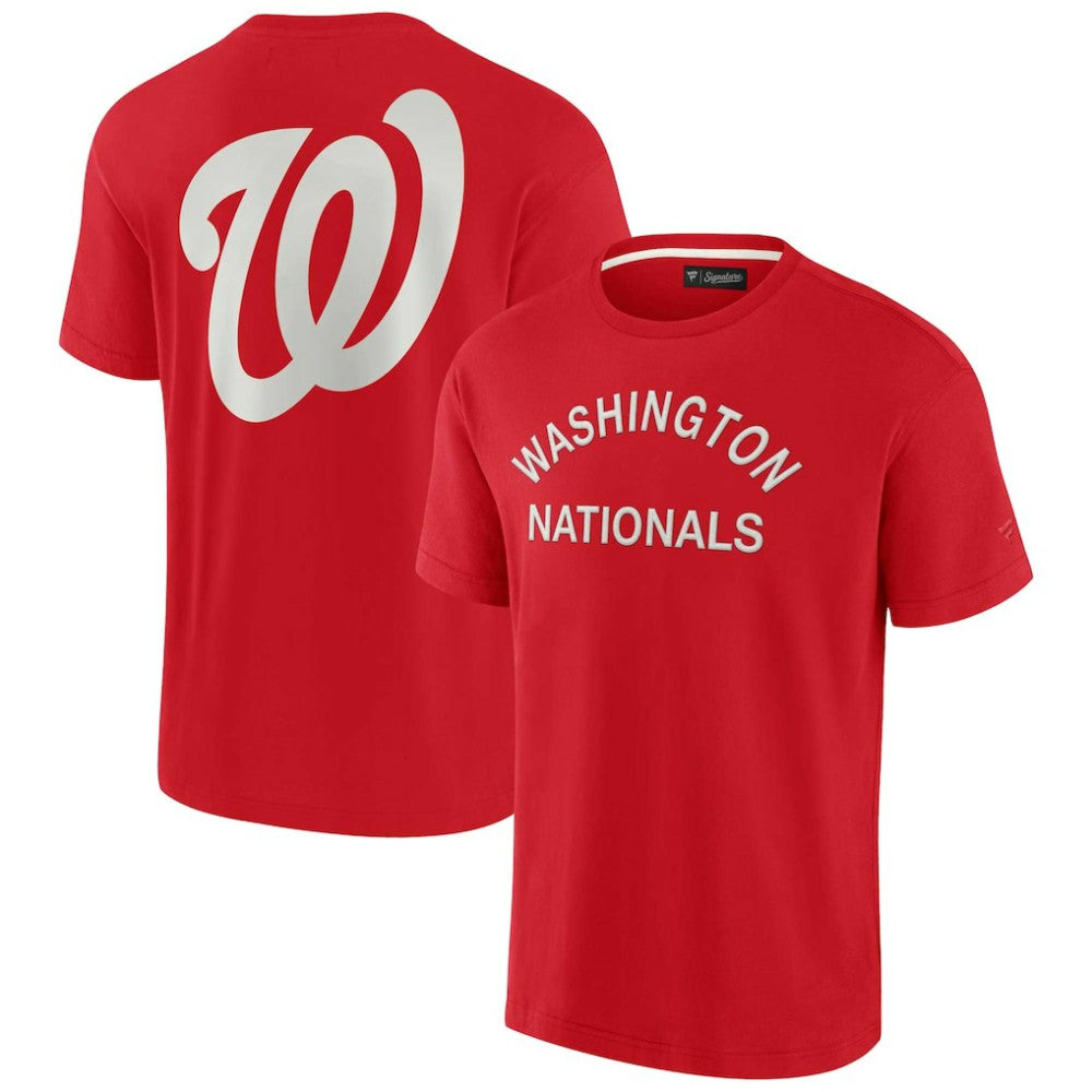 Washington Nationals Unisex Elements Super Soft Short Sleeve T-Shirt - Red