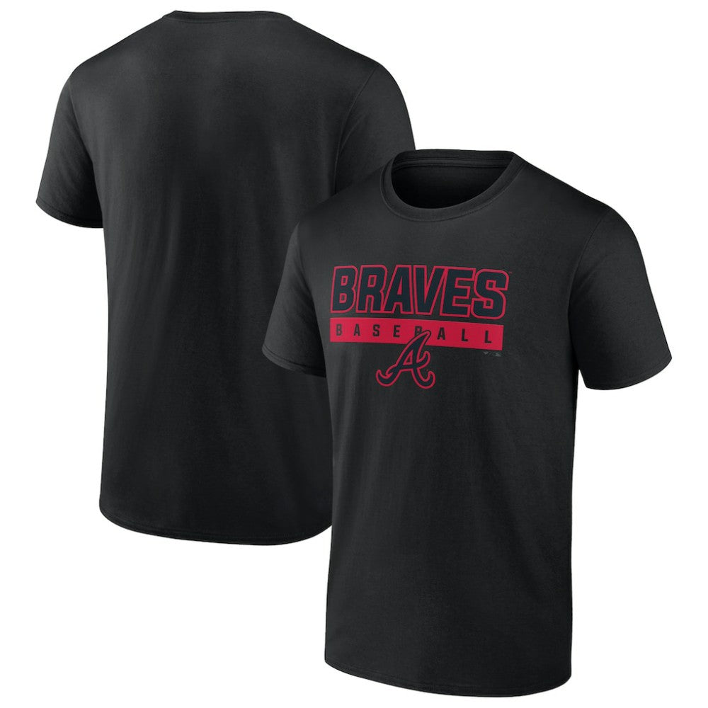 Atlanta Braves In The Mitt T-Shirt - Black