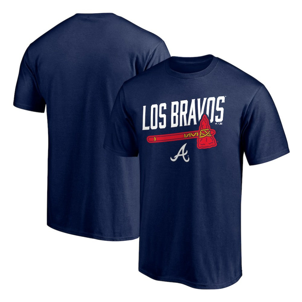 Atlanta Braves Long Ball Los Bravos T-Shirt - Navy